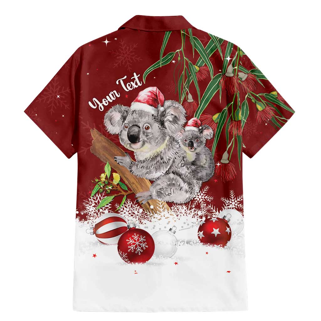 Personalised Aussie Christmas Family Matching Mermaid Dress and Hawaiian Shirt Mom & Baby Koala