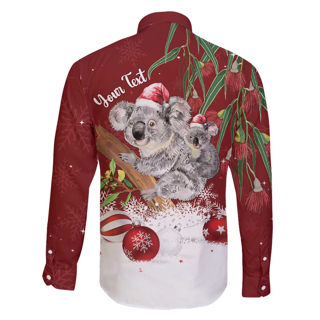 Personalised Aussie Christmas Family Matching Tank Maxi Dress and Hawaiian Shirt Mom & Baby Koala