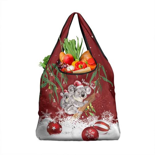 Personalised Aussie Christmas Grocery Bag Mom & Baby Koala