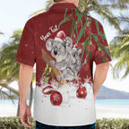 Personalised Aussie Christmas Hawaiian Shirt Mom & Baby Koala