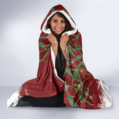 Personalised Aussie Christmas Hooded Blanket Mom & Baby Koala