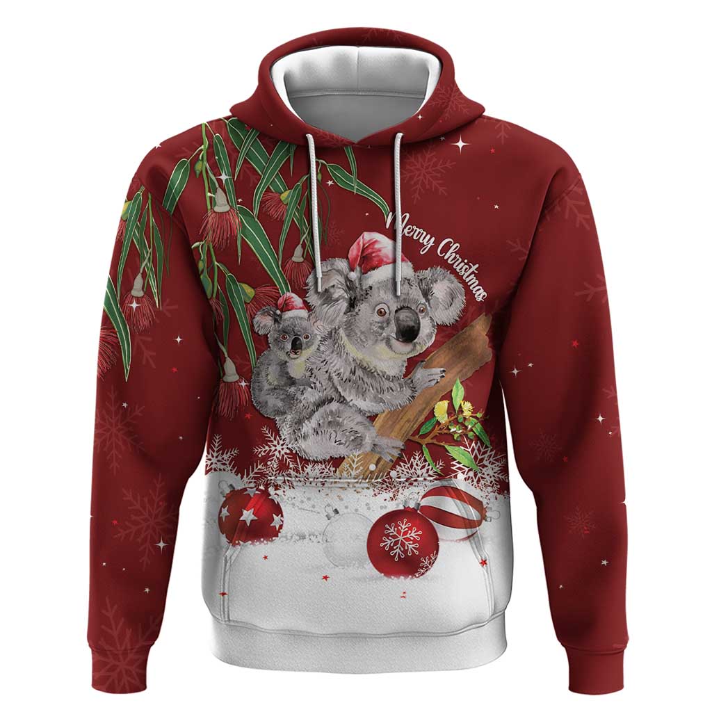 Personalised Aussie Christmas Hoodie Mom & Baby Koala