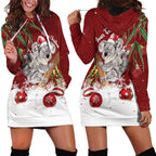 Personalised Aussie Christmas Hoodie Dress Mom & Baby Koala