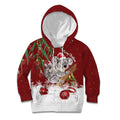 Personalised Aussie Christmas Kid Hoodie Mom & Baby Koala