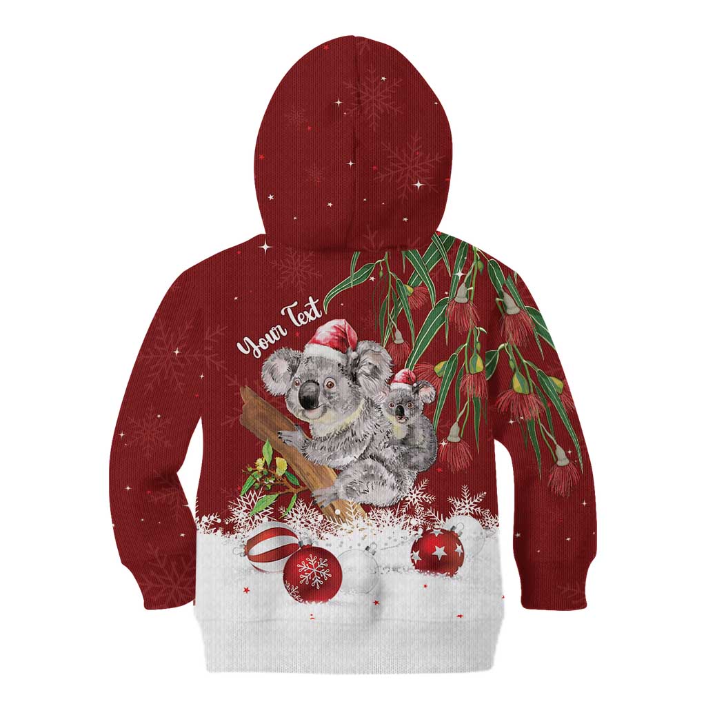 Personalised Aussie Christmas Kid Hoodie Mom & Baby Koala