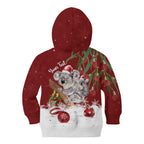 Personalised Aussie Christmas Kid Hoodie Mom & Baby Koala