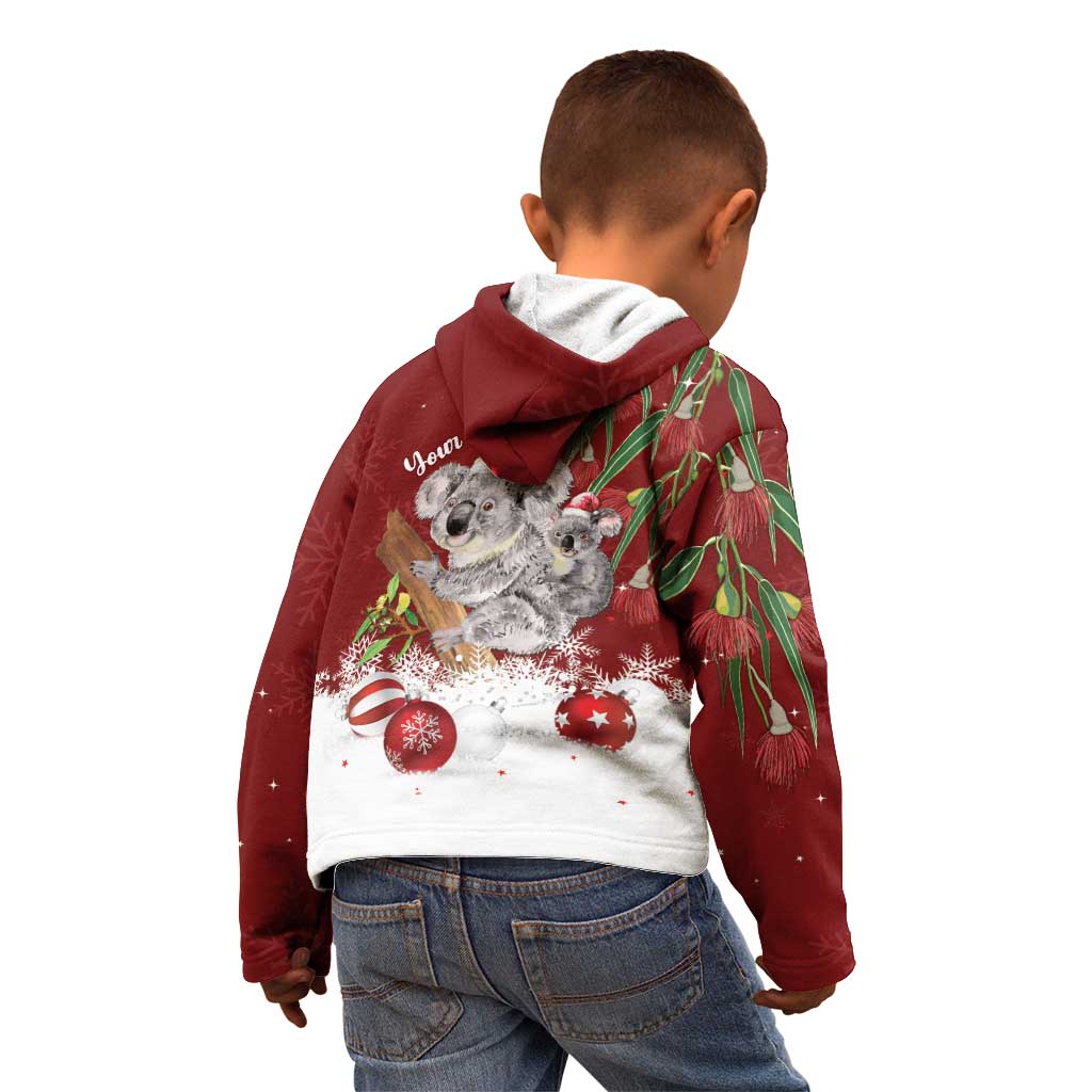 Personalised Aussie Christmas Kid Hoodie Mom & Baby Koala