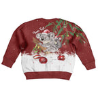Aussie Christmas Kid Ugly Christmas Sweater Mom & Baby Koala