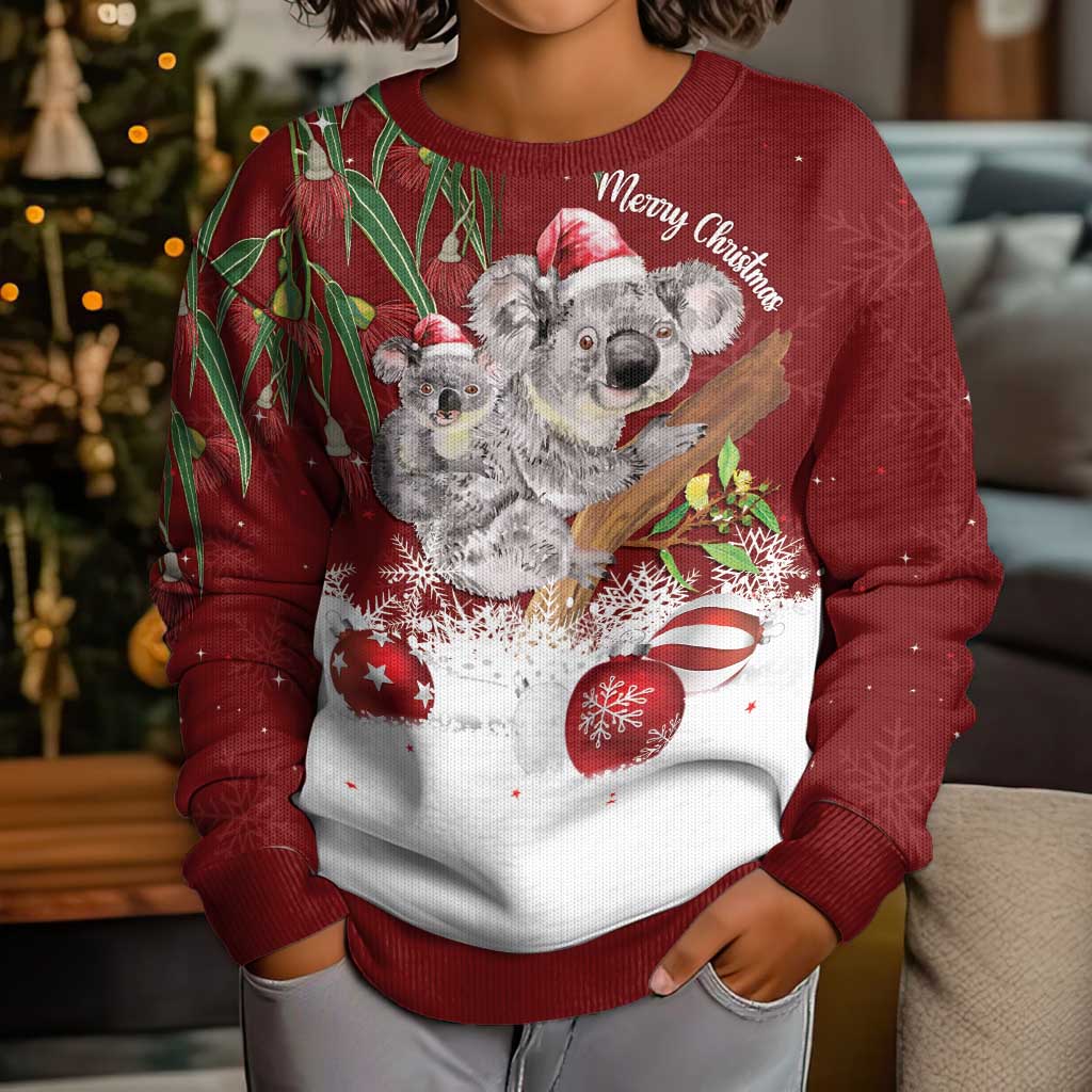 Aussie Christmas Kid Ugly Christmas Sweater Mom & Baby Koala
