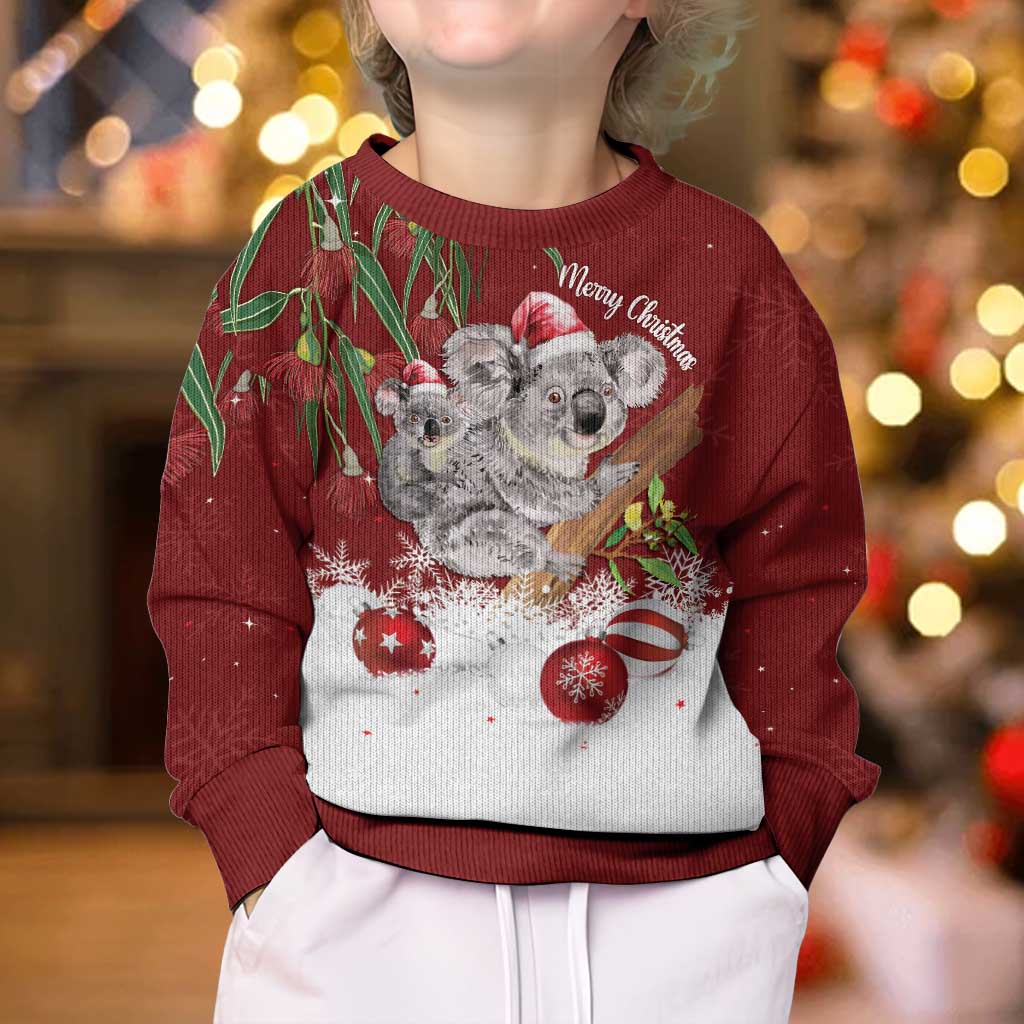 Aussie Christmas Kid Ugly Christmas Sweater Mom & Baby Koala