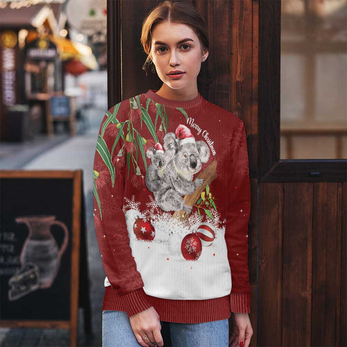 Aussie Christmas Ugly Christmas Sweater Mom & Baby Koala