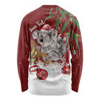 Personalised Aussie Christmas Long Sleeve Shirt Mom & Baby Koala