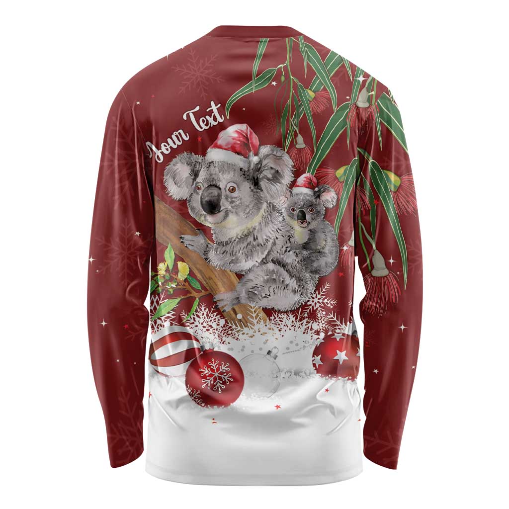 Personalised Aussie Christmas Long Sleeve Shirt Mom & Baby Koala