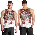 Personalised Aussie Christmas Men Tank Top Mom & Baby Koala