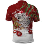 Personalised Aussie Christmas Polo Shirt Mom & Baby Koala