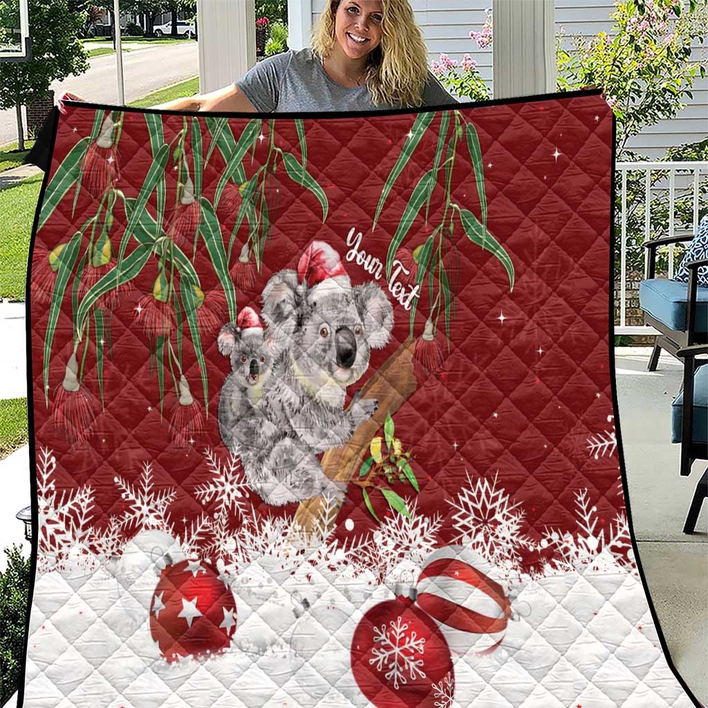 Personalised Aussie Christmas Quilt Mom & Baby Koala