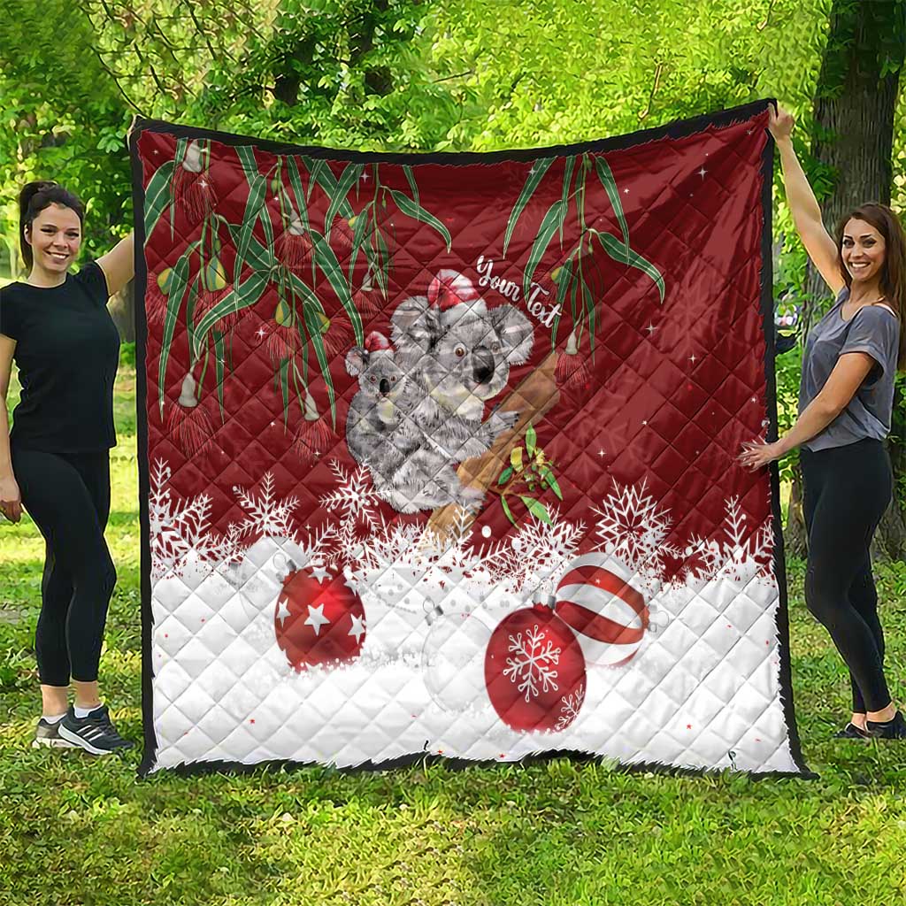 Personalised Aussie Christmas Quilt Mom & Baby Koala