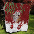 Personalised Aussie Christmas Quilt Mom & Baby Koala