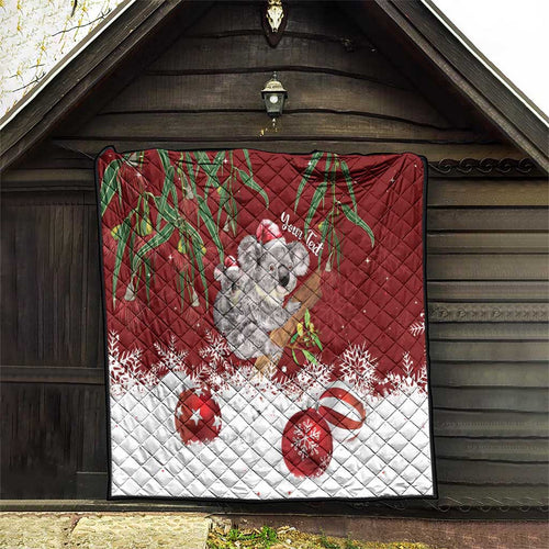 Personalised Aussie Christmas Quilt Mom & Baby Koala