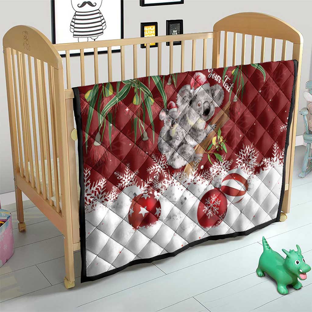 Personalised Aussie Christmas Quilt Mom & Baby Koala