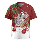 Personalised Aussie Christmas Rugby Jersey Mom & Baby Koala