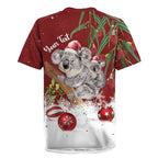 Personalised Aussie Christmas Rugby Jersey Mom & Baby Koala