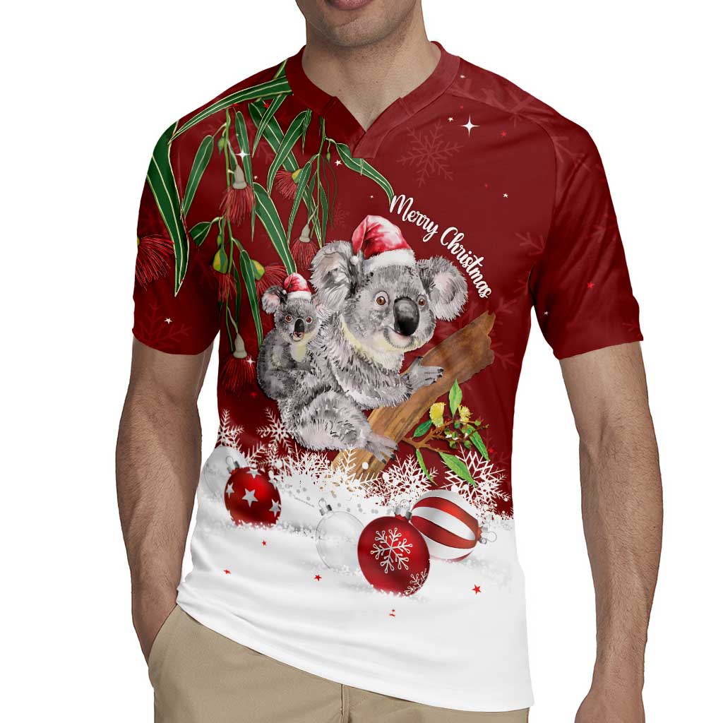 Personalised Aussie Christmas Rugby Jersey Mom & Baby Koala