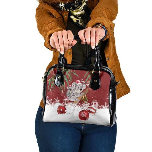 Personalised Aussie Christmas Shoulder Handbag Mom & Baby Koala