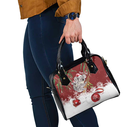 Personalised Aussie Christmas Shoulder Handbag Mom & Baby Koala