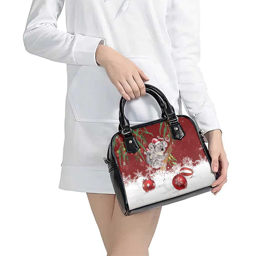 Personalised Aussie Christmas Shoulder Handbag Mom & Baby Koala