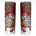 Personalised Aussie Christmas Skinny Tumbler Mom & Baby Koala