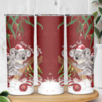 Personalised Aussie Christmas Skinny Tumbler Mom & Baby Koala
