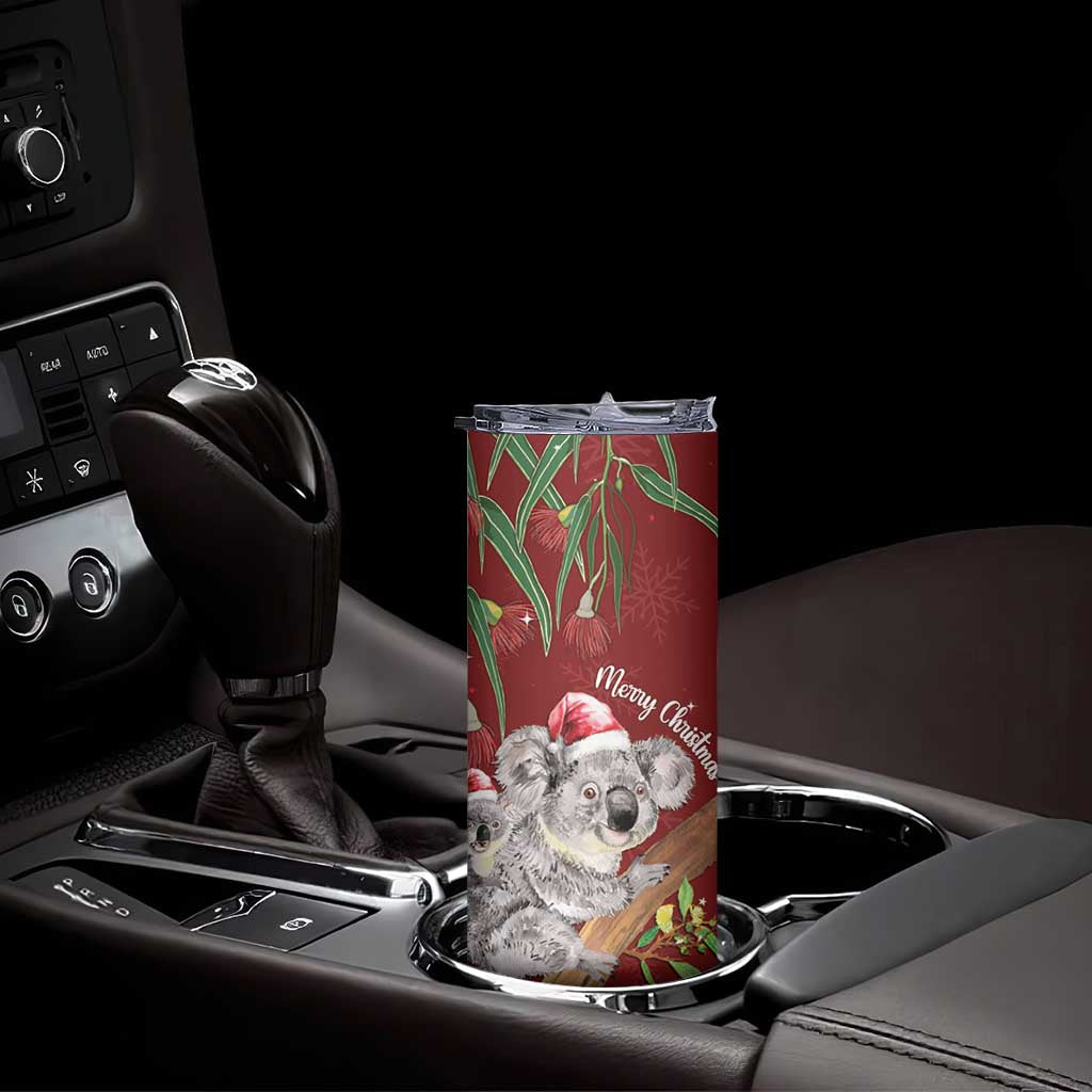 Personalised Aussie Christmas Skinny Tumbler Mom & Baby Koala