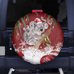 Personalised Aussie Christmas Spare Tire Cover Mom & Baby Koala