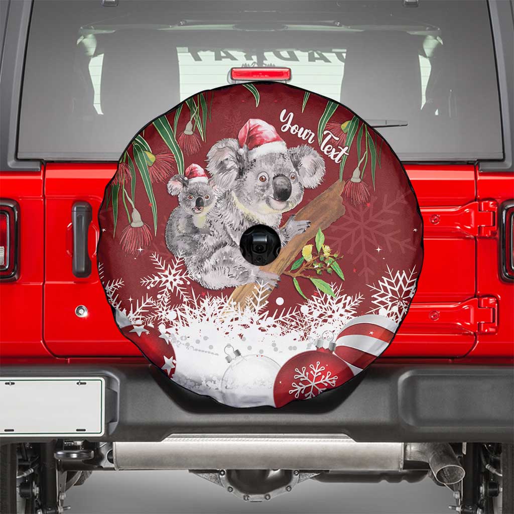 Personalised Aussie Christmas Spare Tire Cover Mom & Baby Koala
