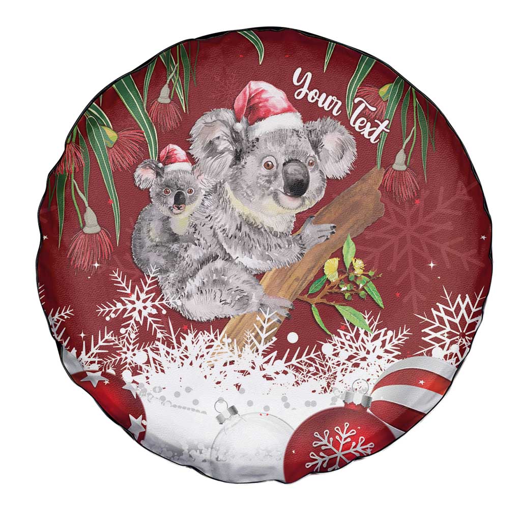 Personalised Aussie Christmas Spare Tire Cover Mom & Baby Koala