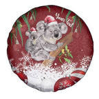 Personalised Aussie Christmas Spare Tire Cover Mom & Baby Koala