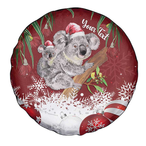 Personalised Aussie Christmas Spare Tire Cover Mom & Baby Koala
