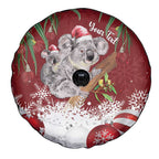 Personalised Aussie Christmas Spare Tire Cover Mom & Baby Koala