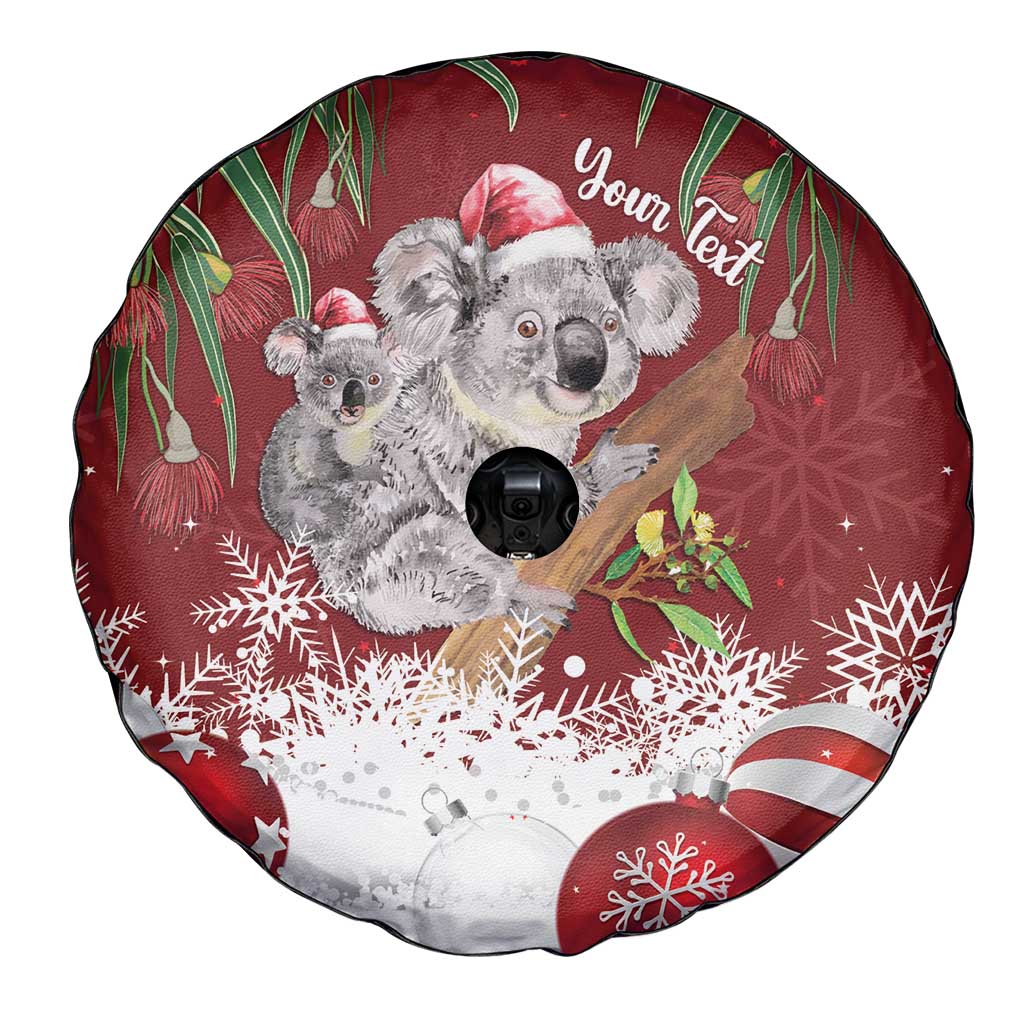 Personalised Aussie Christmas Spare Tire Cover Mom & Baby Koala