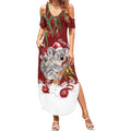 Personalised Aussie Christmas Summer Maxi Dress Mom & Baby Koala