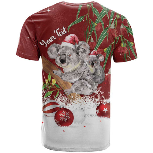 Personalised Aussie Christmas T Shirt Mom & Baby Koala