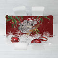 Personalised Aussie Christmas Tablecloth Mom & Baby Koala