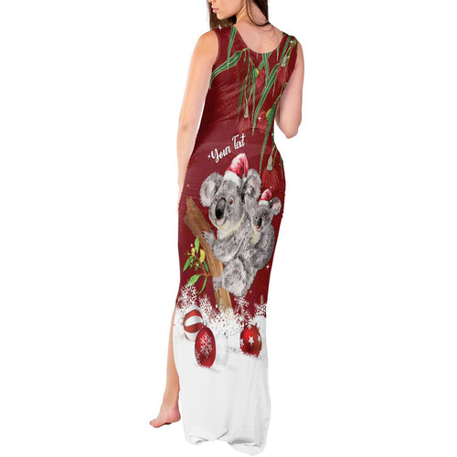 Personalised Aussie Christmas Tank Maxi Dress Mom & Baby Koala