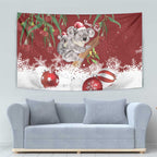 Personalised Aussie Christmas Tapestry Mom & Baby Koala