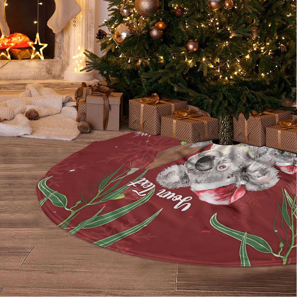 Aussie Christmas Tree Skirt Mom & Baby Koala
