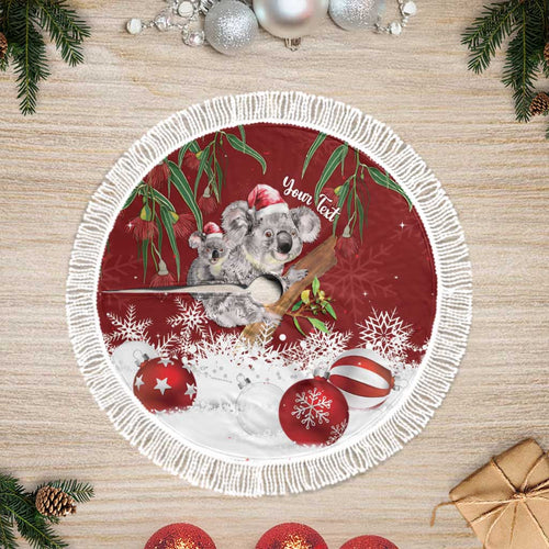 Aussie Christmas Tree Skirt Mom & Baby Koala