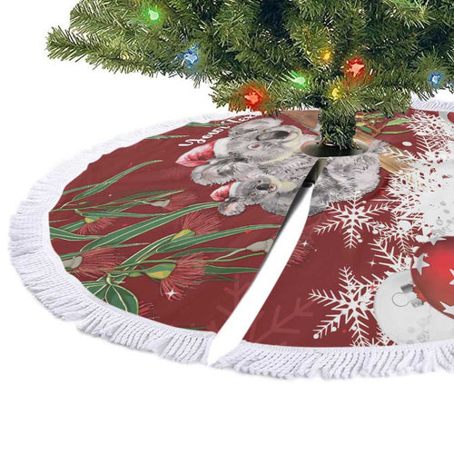 Aussie Christmas Tree Skirt Mom & Baby Koala