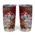 Personalised Aussie Christmas Tumbler Cup Mom & Baby Koala