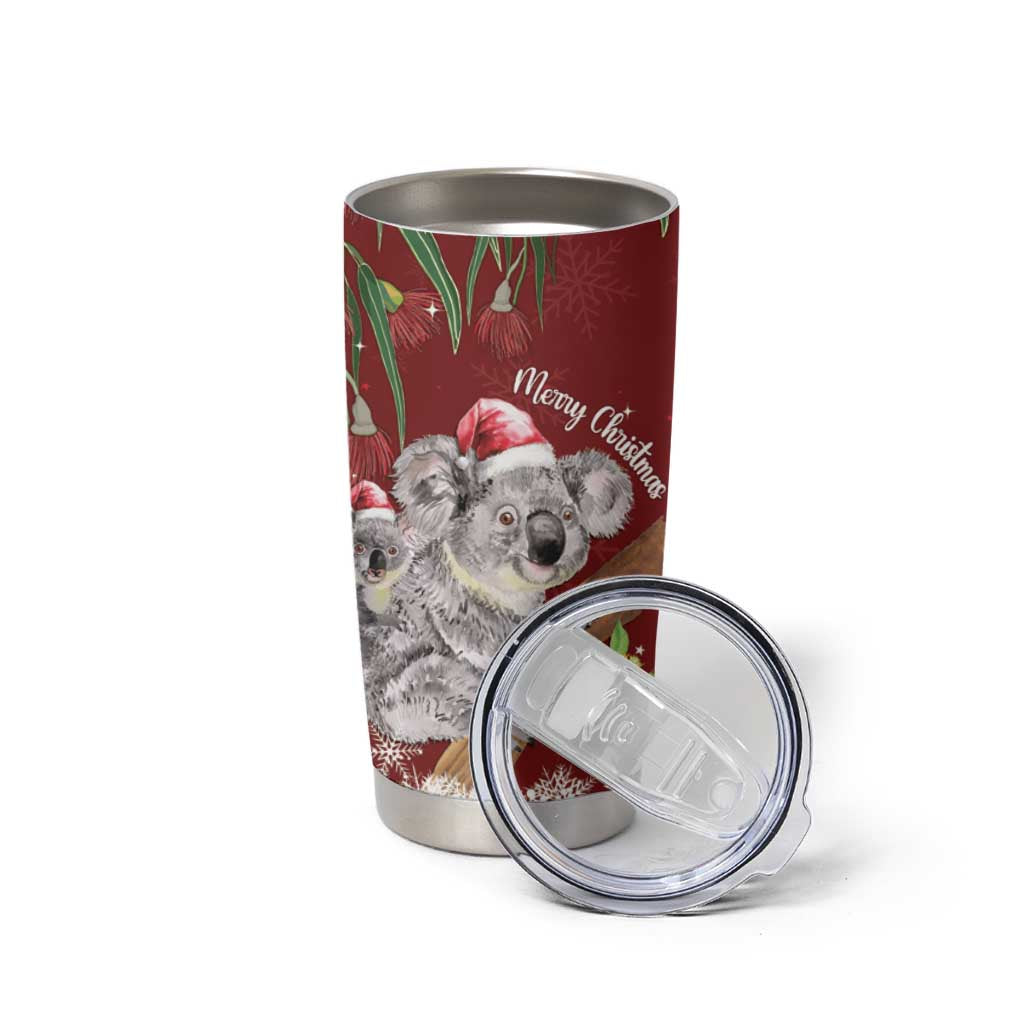 Personalised Aussie Christmas Tumbler Cup Mom & Baby Koala